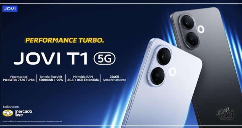 JOVI lança T1 5G com venda exclusivamente online