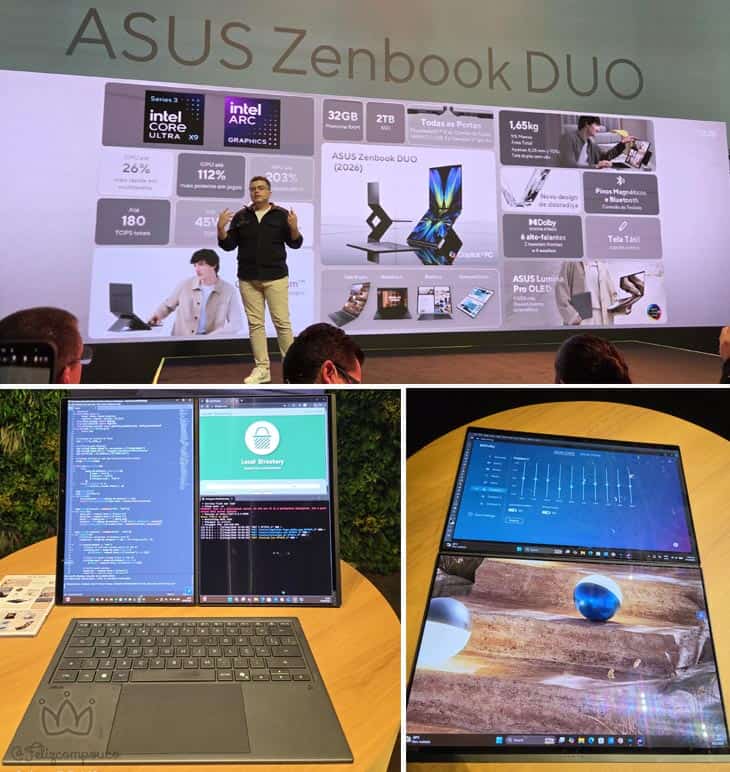 Zenbook Duo detalhes