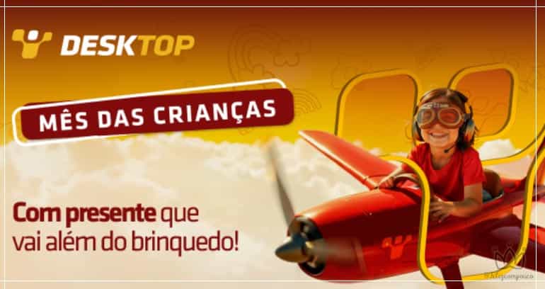 Mês das Crianças: Desktop oferece aos seus clientes dois meses grátis em pacotes voltados para os pequenos
