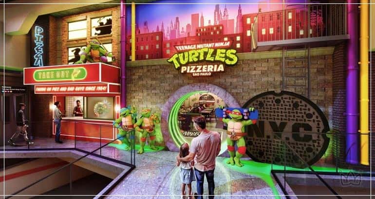 Pizzaria das Tartarugas Ninja abre em São Paulo