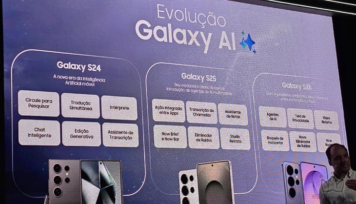 SAMSUNG LANÇA SUA LINHA GALAXY S26 SERIES