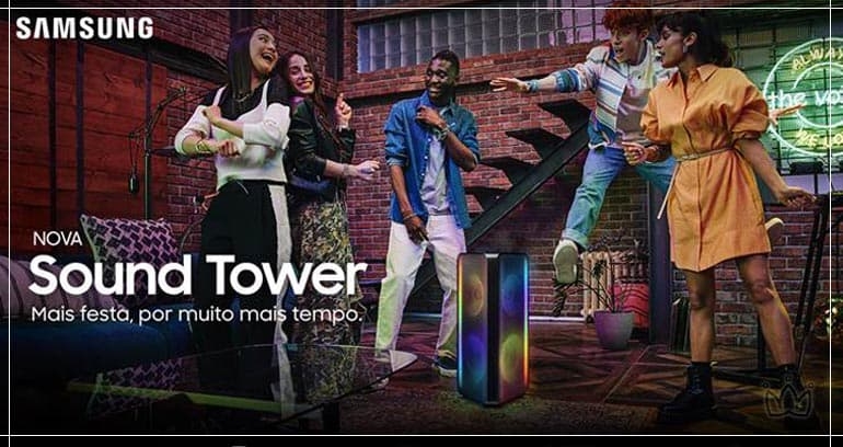 Samsung lança caixa de som portátil a Sound Tower