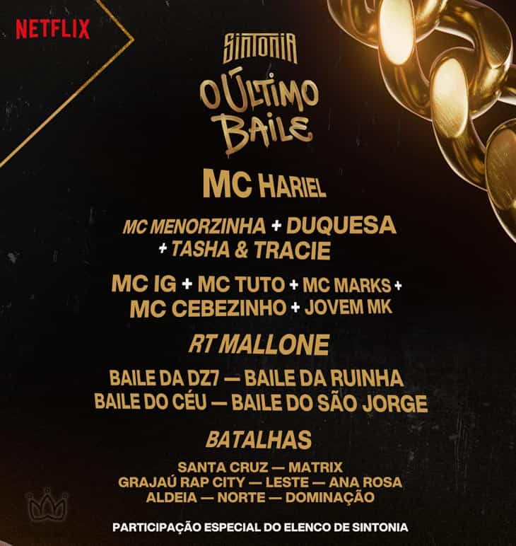 Sintonia - O Último Baile: retirada de ingressos gratuitos para festival em São Paulo acontecerá em 17 e 18 de janeiro