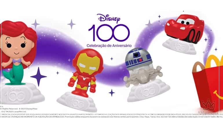 McLanche Feliz celebra 100 anos de emoção da Disney com brinquedos colecionáveis