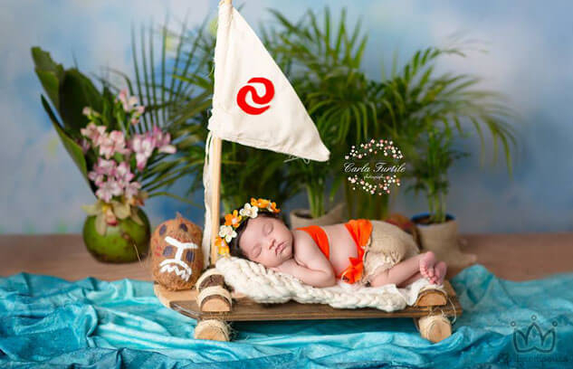 Ensaio Newborn Inspirado nas Princesas da Disney