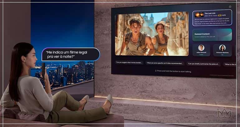 Samsung redefine a busca com AI em Smart TVs com Bixby ainda mais inteligente