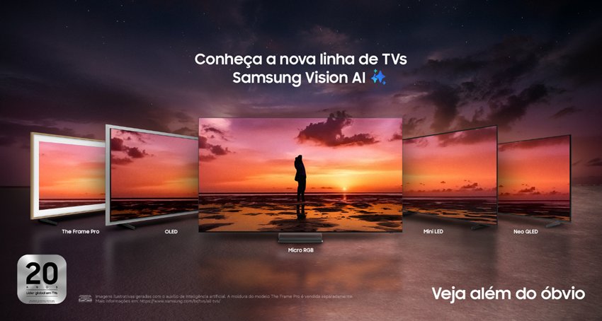 Samsung apresenta seu portfólio Premium de TVs