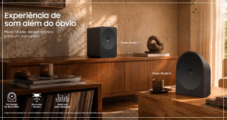 Samsung lança smart speakers Music Studio 7 e Music Studio 5 no Brasil